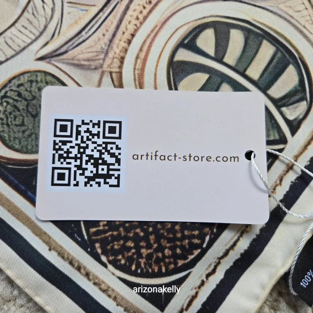 NWT Artifact Silk Scarf "Blueberries" William Morris Arts & Crafts - Picture 5 of 12